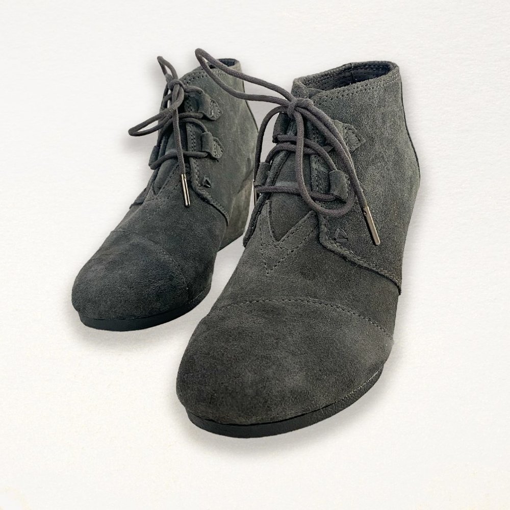 TOMS Kala Suede Wedge Bootie SIZE 8